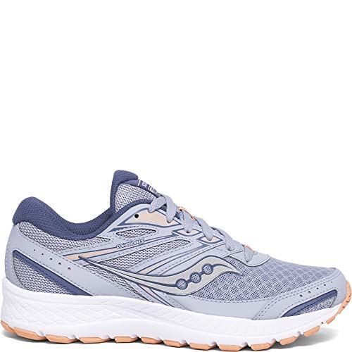 Saucony Women's Cohesion 13 Running Shoe, Blue Mist/Melon, 7.5 - Image 3