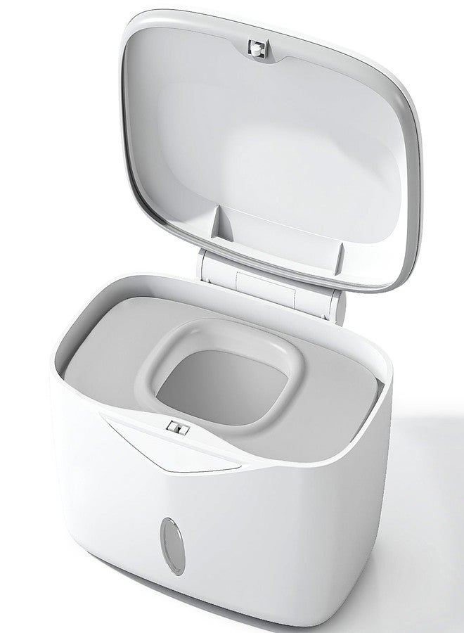 Seposeve Wipes Dispenser with Weighted Plate, X2 PRO, Seposeve Perfect Pull Baby Wipe Holder, Refillable Wipe Container, Keeps Wipes Fresh, One-Handed Operation. Non-Slip, Easy Open/Close Wipes Case, Grey - Image 1
