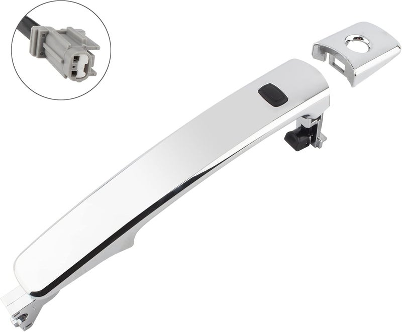 Boxi مقبض باب السائق الأمامي الذكي بدون مفتاح من BOXI بالكروم لطرازات إنفينيتي FX35 و FX45 من 2003 إلى 2008، نيسان مورانو من 2003 إلى 2007، و روج من 2008 إلى 2009 - Image 2