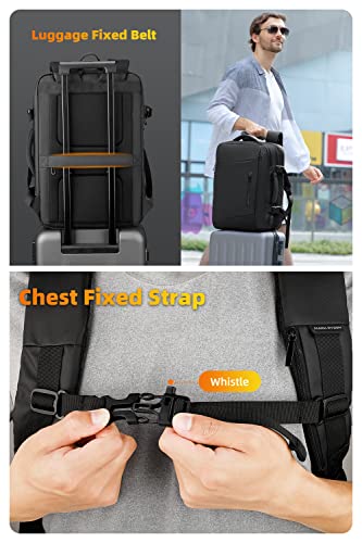 MARK RYDEN Travel Backpack for Men, 38L Flight Approved Carry on Backpack, 17.3 Inch Laptop Backpack with USB Charging Port, Waterproof Business Backpack - Image 4