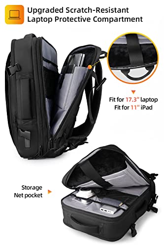 MARK RYDEN Travel Backpack for Men, 38L Flight Approved Carry on Backpack, 17.3 Inch Laptop Backpack with USB Charging Port, Waterproof Business Backpack - Image 5