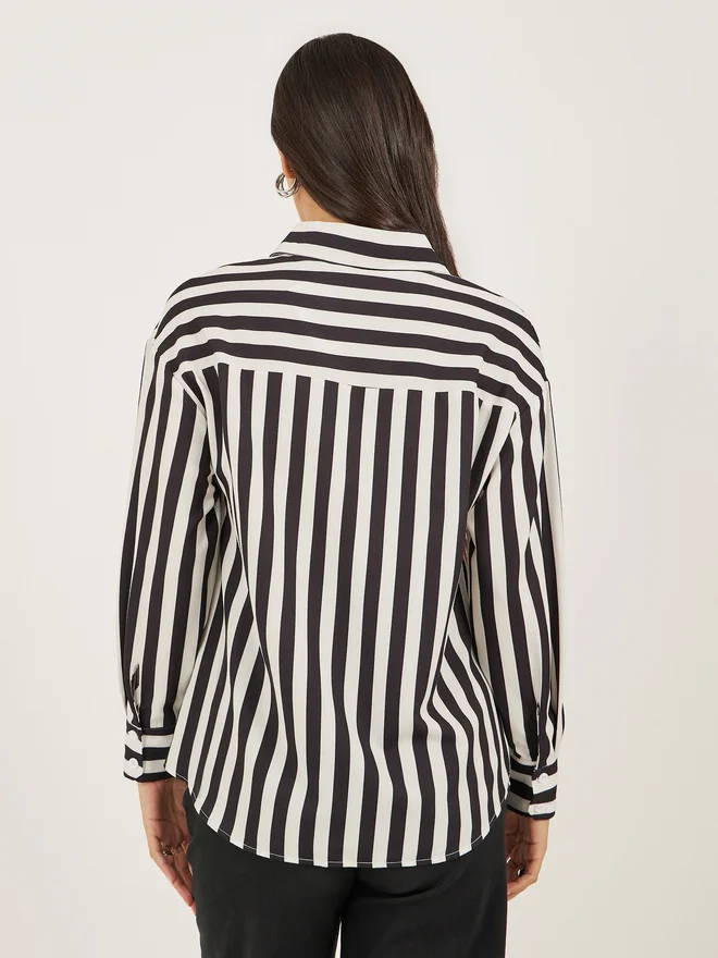 Styli Styli Women Striped Long Sleeve Regular Fit Shirt