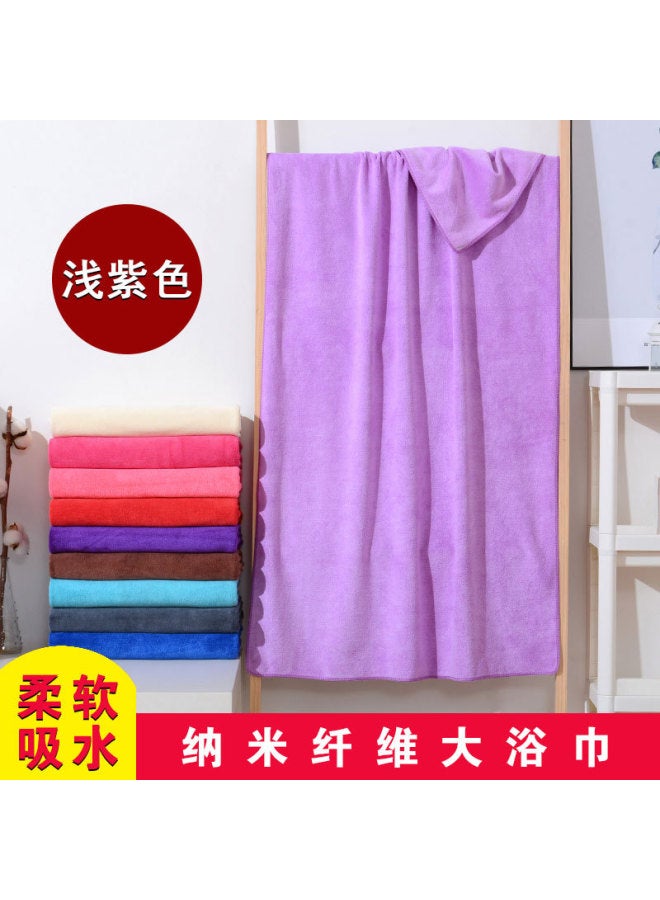 400g/㎡ Brushed Nano Large Bath Towel 70*140/80*180cm Absorbent Soft Microfiber Bath Towel
