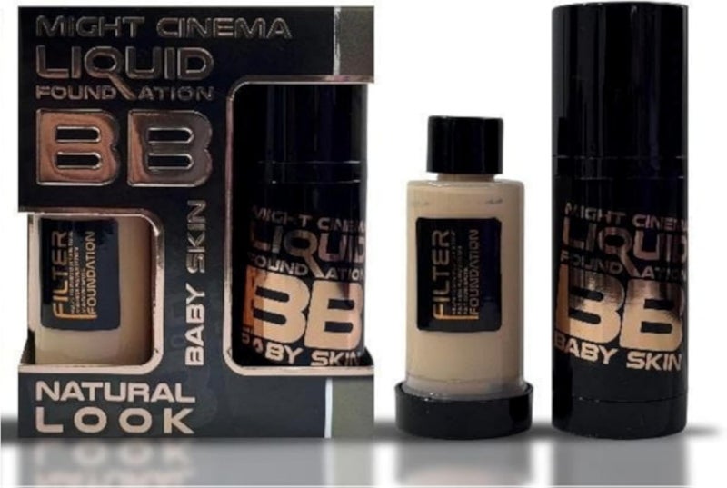 كريم أساس مزدوج مع أنبوب مجاني، 4 درجات لجميع أنواع البشرة. (101)