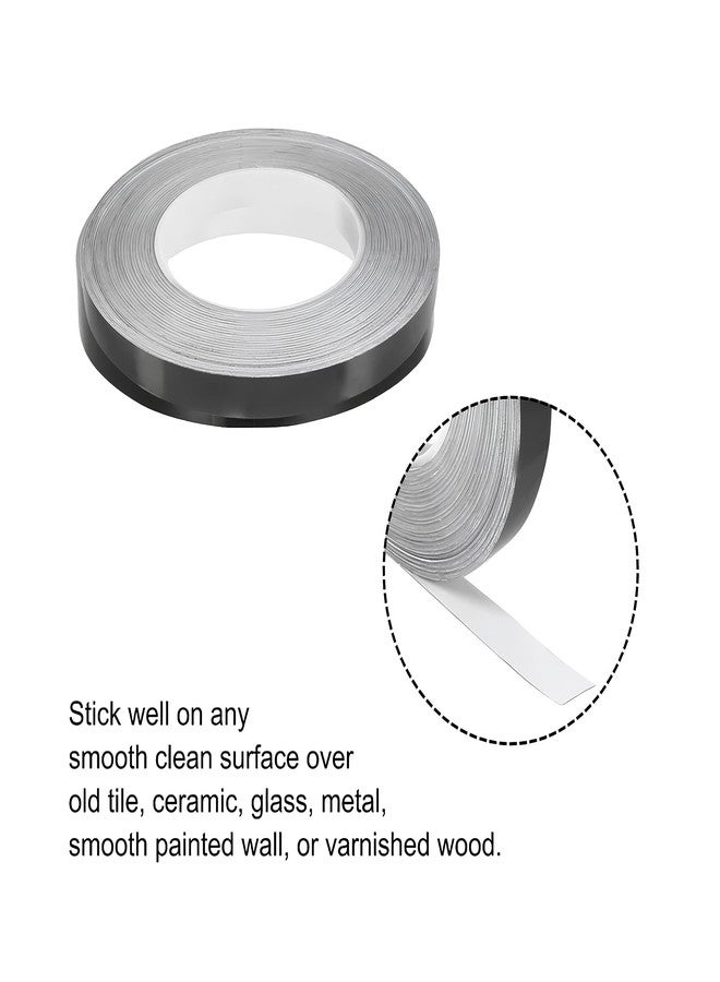 DOOMSDAY شريط لاصق أسود من دومزداي، طوله 50 متر وعرضه 1 سم، مناسب لأعمال تركيب البلاط على الجدران والأرضيات، مقاوم للماء والبهتان. - Image 5