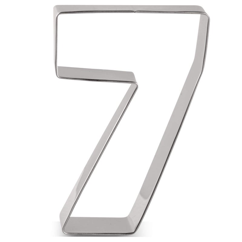 LILIAO LILIAO Number 7 Cookie Fondant Biscuit Cutter for Birthday/Anniversary/Special Day - 2.5 x 3.6 inches - Stainless Steel - Image 5