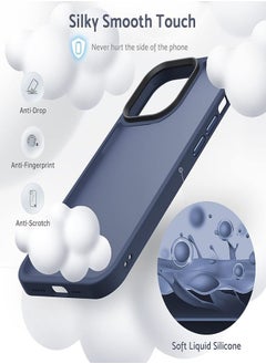 ESCASE iPhone 14 Pro Max Case Back Cover,【Full Shockproof Protection】Translucent Matte Back, Slim Phone Cover for Apple 14 Pro Max (2022)(Blue)  - Image 3