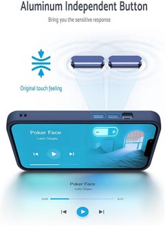 ESCASE iPhone 14 Pro Max Case Back Cover,【Full Shockproof Protection】Translucent Matte Back, Slim Phone Cover for Apple 14 Pro Max (2022)(Blue)  - Image 5