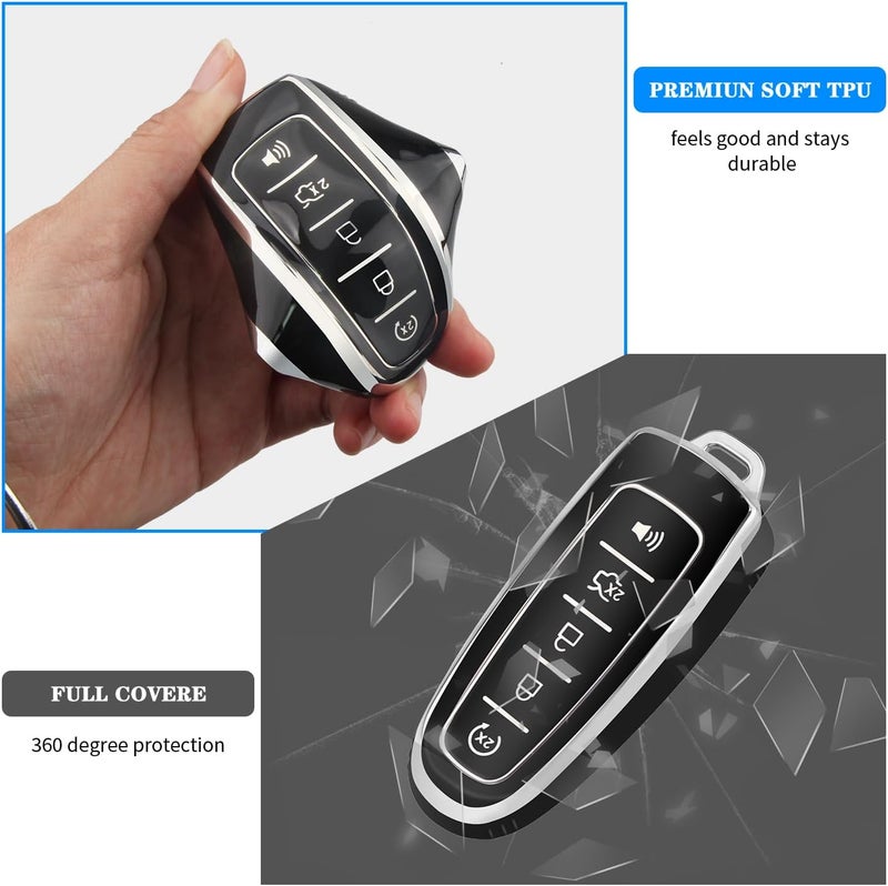 QBUC Soft TPU Key Fob Cover for Ford Vehicles - Image 5