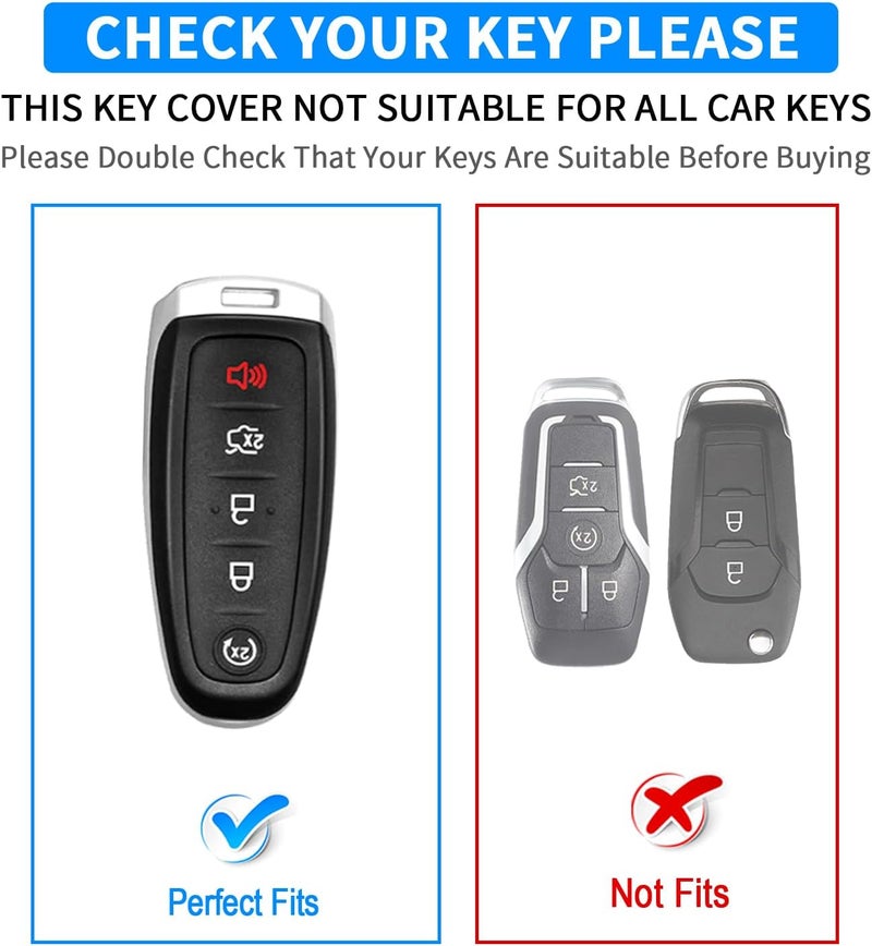 QBUC Soft TPU Key Fob Cover for Ford Vehicles - Image 2