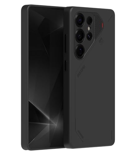Aulumu S25 Ultra Galaxy Vegan Leather Magnetic Case | Compatible with MagSafe | Passive Cooling Samsung Galaxy S25 Ultra Case - Black - Image 1