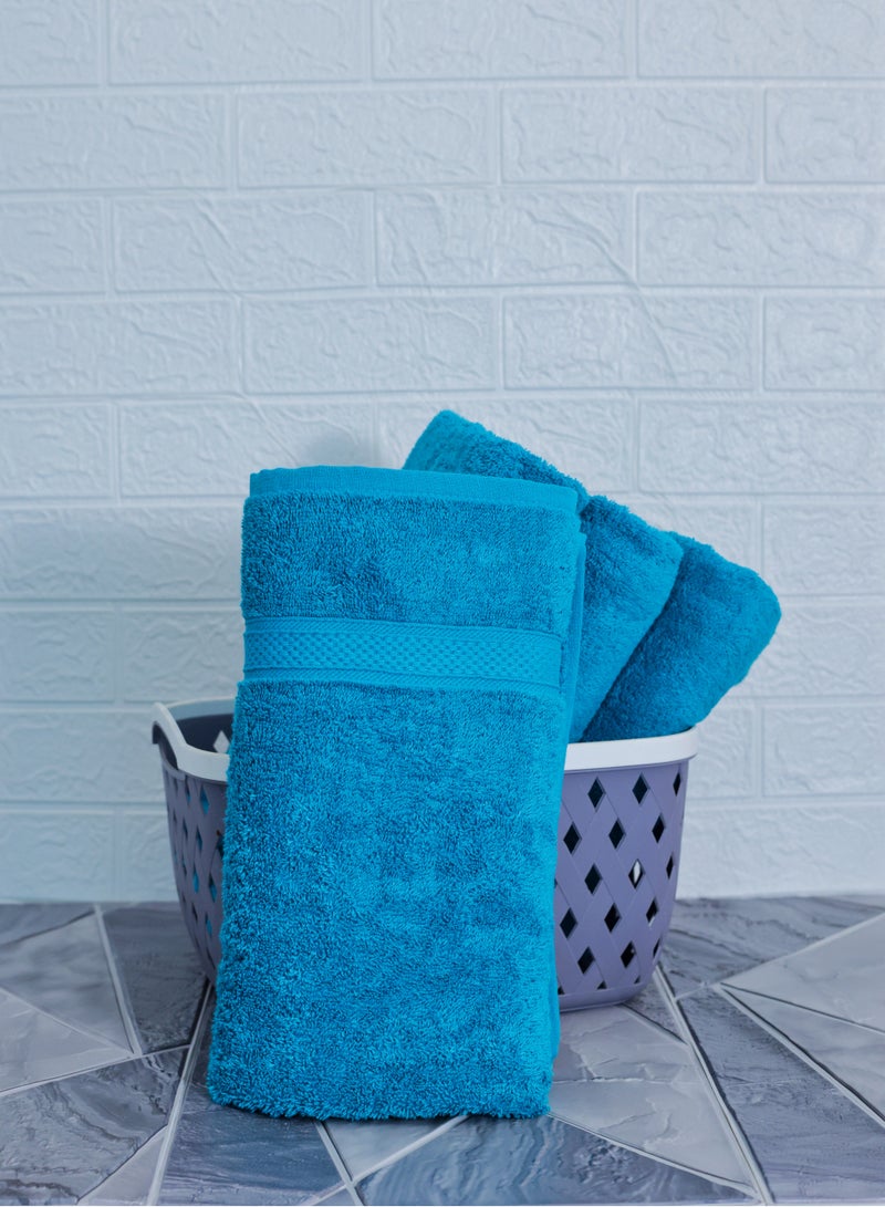 Baltic Linen 100% Cotton Ultra Soft Bath Towel Set, 70x140 cm, Super Absorbent, Quick Dry And Antibacterial Treatment, 500 GSM Terry  - Image 2