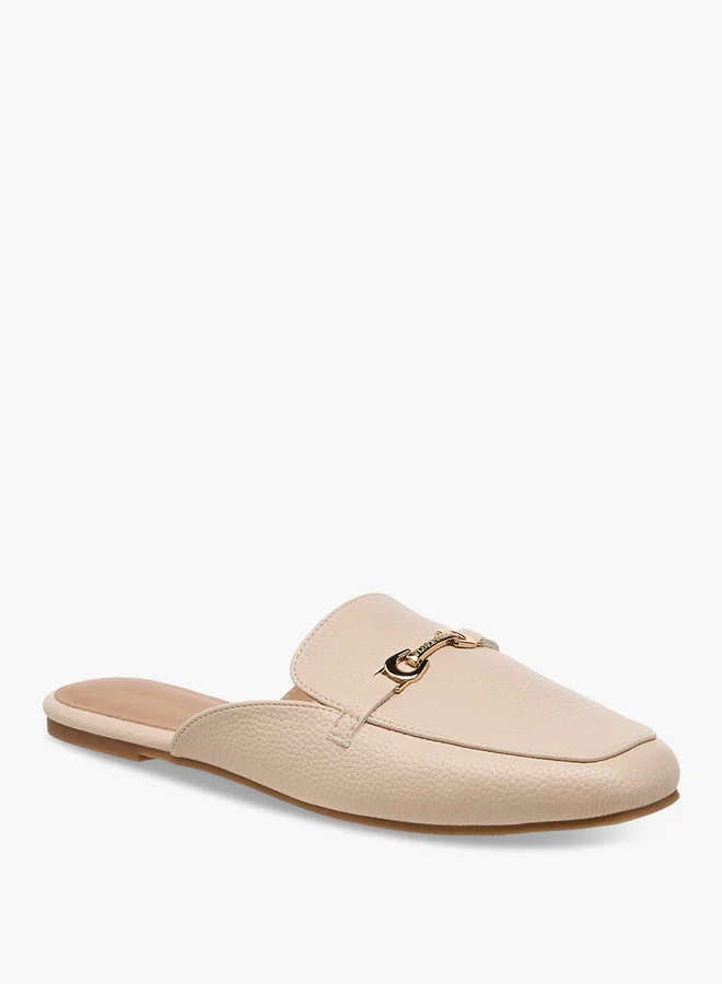 فلورا بيلا من شو إكسبرس Women Textured Slip-On Mules with Metal Accent