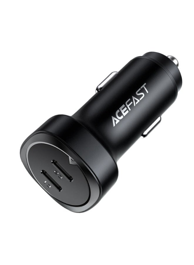 ACEFAST Fast Charge Car Charger B2 72W Total Output, 2Ports 2USB-C, Fast Cooling, Good Heat Dissipation & Fast Charging - Black - Image 5