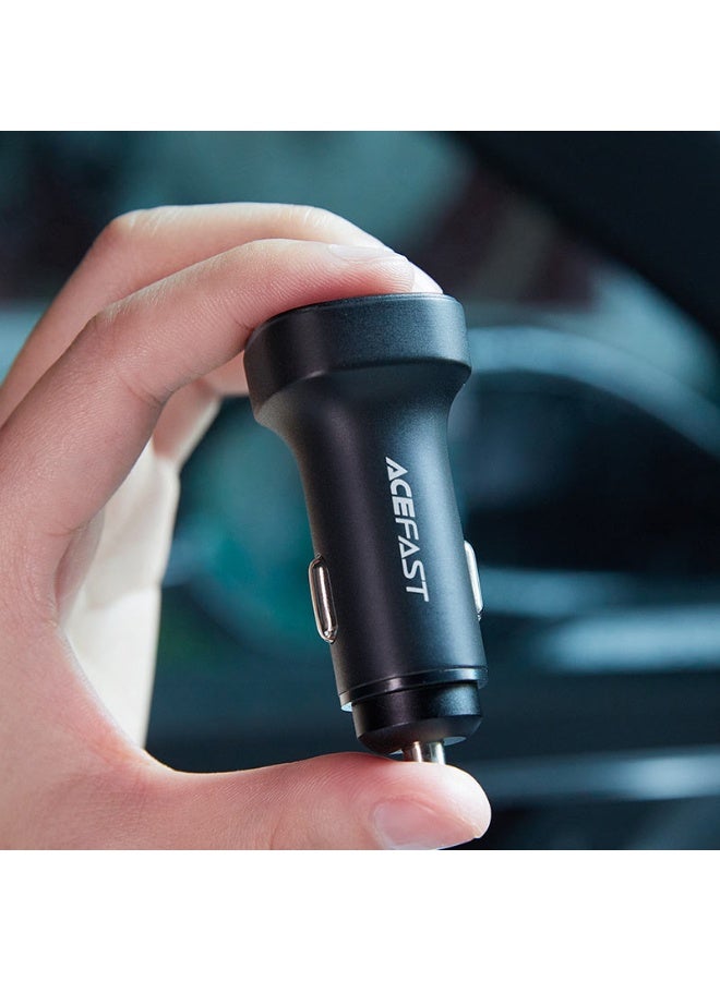 ACEFAST Fast Charge Car Charger B2 72W Total Output, 2Ports 2USB-C, Fast Cooling, Good Heat Dissipation & Fast Charging - Black - Image 3