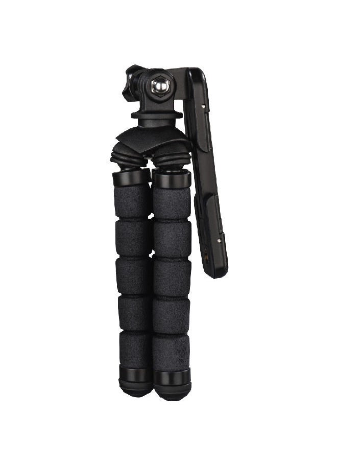 Hama - Flex Mini-Tripod for Smartphone and GoPro, 14 cm, black - Image 1