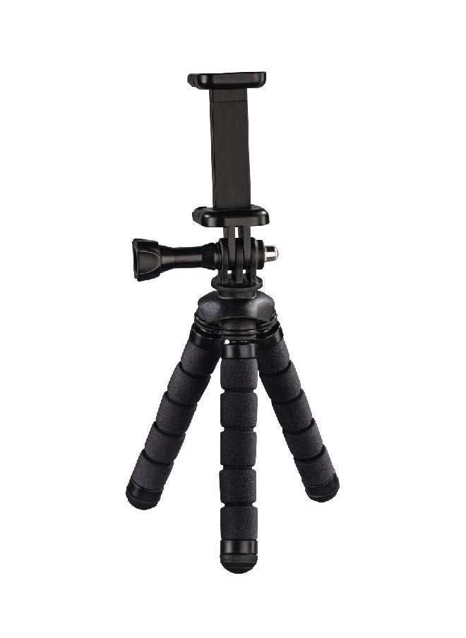 Hama - Flex Mini-Tripod for Smartphone and GoPro, 14 cm, black - Image 1