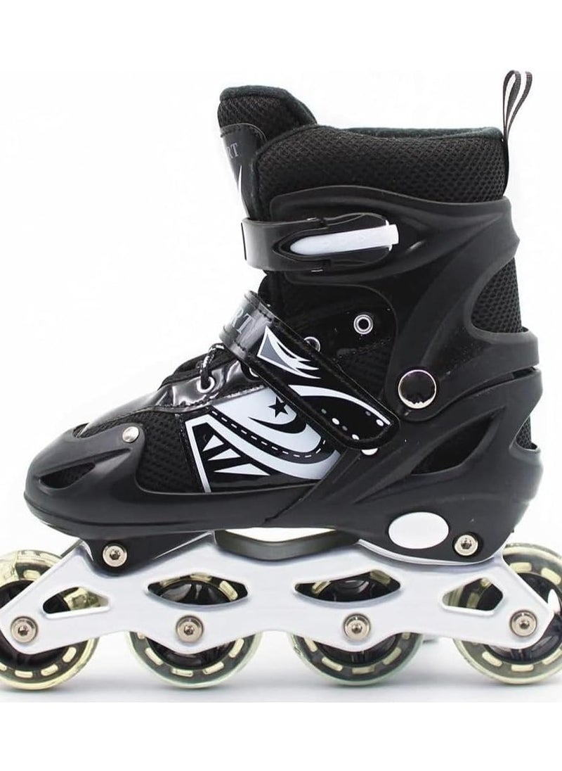 DubaiGallery Kids Roller Skate Shoes Single/Double Wheels Retractable Skateboarding Rollerblades Outdoor for Boys and Girls Pulley Shoes  - Image 2