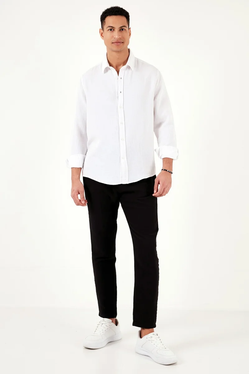 Buratti 100% Cotton Regular Fit Shirt Men's Shirt CF24S127804
