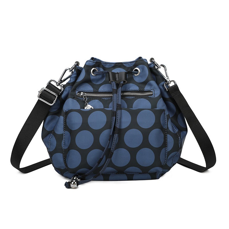 Vintage Multifunctional Shoulder Bag Niche Nylon Cloth All-Match Commuter Pocket Shoulder Crossbody Bucket Bag - Image 1