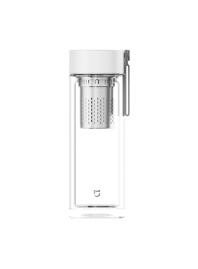Xiaomi Mijia Portable Double-layer Glass Cup 316L Stainless Steel Material Independent Tea Storage Explosion-proof 400ml - Image 1