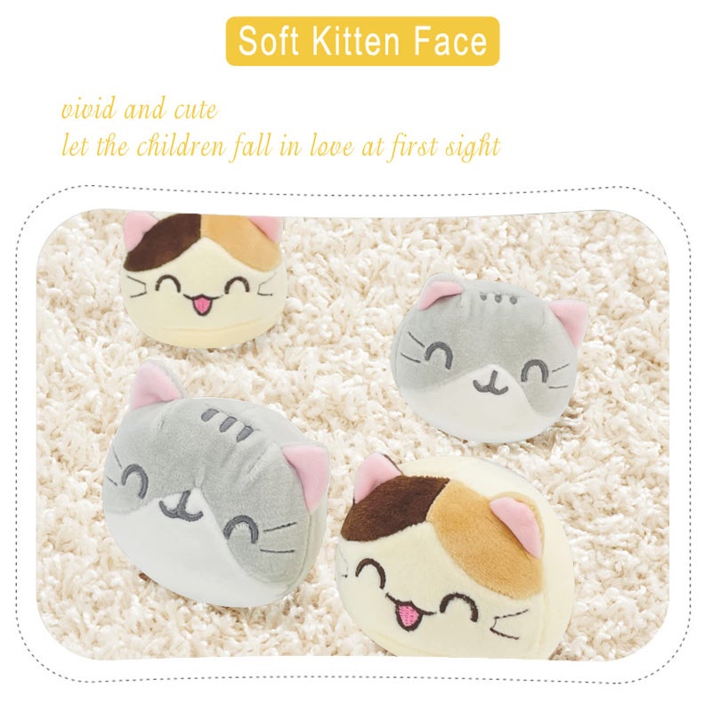 REFAHB Cute Plush Pillow Throw Pillow Removable Stuffed Animal Toys Creative Gifts for Girls (Kitten) - Image 4