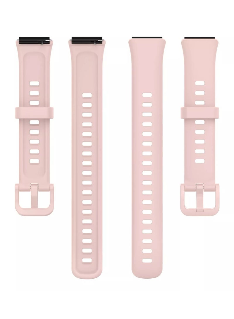 Watch Band For Huawei Band 7 Smartwatch Replacement Sport Bracelet Silicone Strap Pink - Image 3