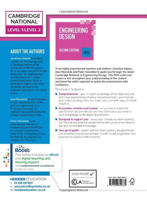 Level 1/Level 2 Cambridge National in Engineering Design (J822): Second Edition
