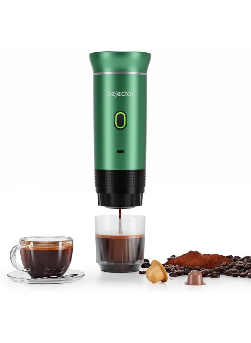 JAJEEK 3-in-1 Portable Espresso Coffee Maker KF-JN-02 – Compatible with Capsules & Ground Coffee, Built-In Water Heating, Automatic Extraction, 60ml Tank, Fast Brew for Travel & Home - Image 1