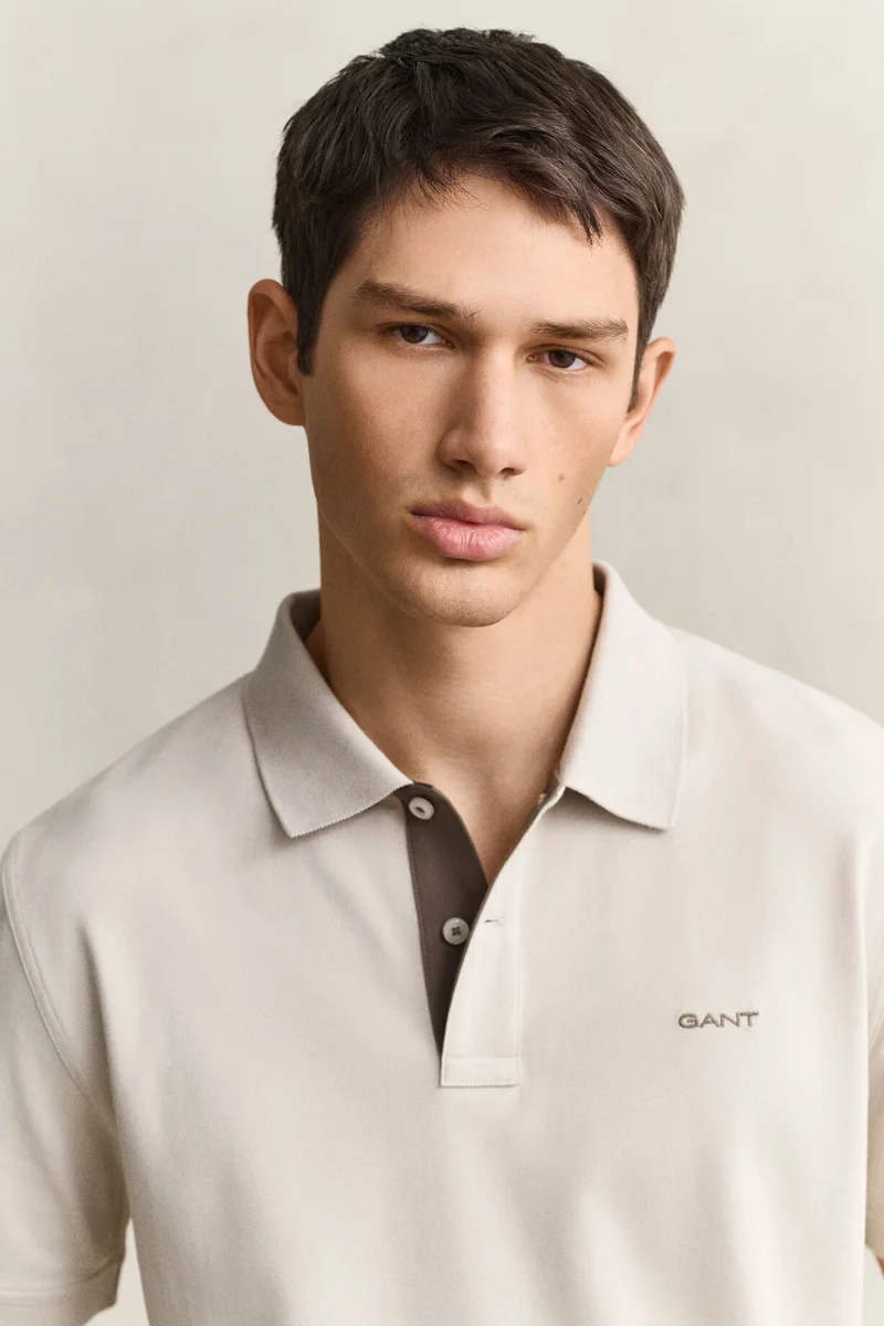 Gant  Reg Contrast Pique Ss Polo for Men | Best Price UAE