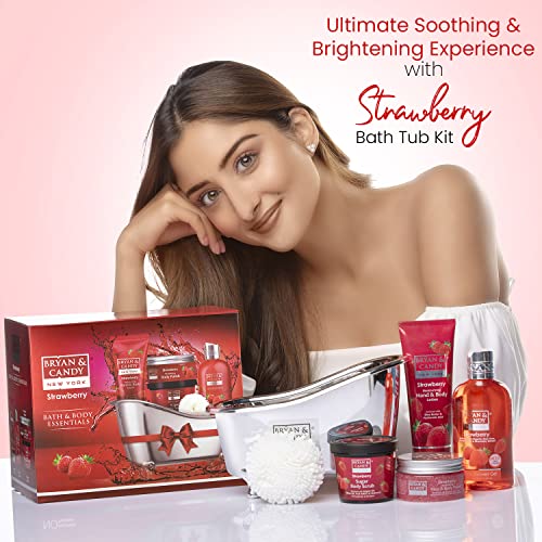 BRYAN  CANDY Strawberry Bath Gift Set for Women - Spa Baskets and Gift Boxes With Bath Sets - Image 2