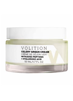 VOLITION Volition Beauty Celery Green Cream with Peptides + Hyaluronic Acid | Lightweight Oil-Free Facial Moisturizer | Minimizes Pores, Improves Firmness & Visibly Reduces Lines & Wrinkles  - Image 1