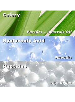 VOLITION Volition Beauty Celery Green Cream with Peptides + Hyaluronic Acid | Lightweight Oil-Free Facial Moisturizer | Minimizes Pores, Improves Firmness & Visibly Reduces Lines & Wrinkles  - Image 2