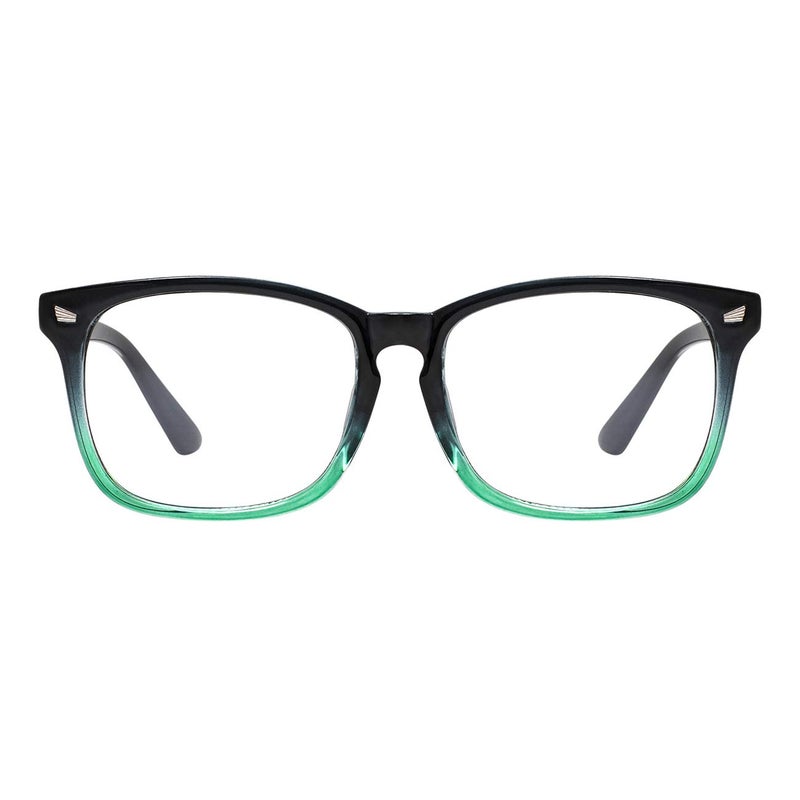 MAXJULI Blue Light Blocking GlassesComputer ReadingGamingTVPhones Glasses for Women MenBlue Gradient Green