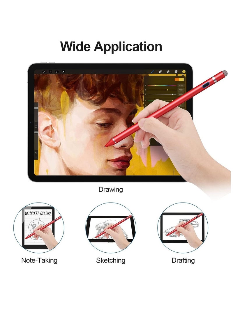 ELTRAZONE - Active Stylus Pens for Touch Screens, Active Pencil Smart Digital Pens Fine Point Stylist Pen Compatible with iPhone iPad,Android Smart Phone&Tablet Writing Drawing - Image 1