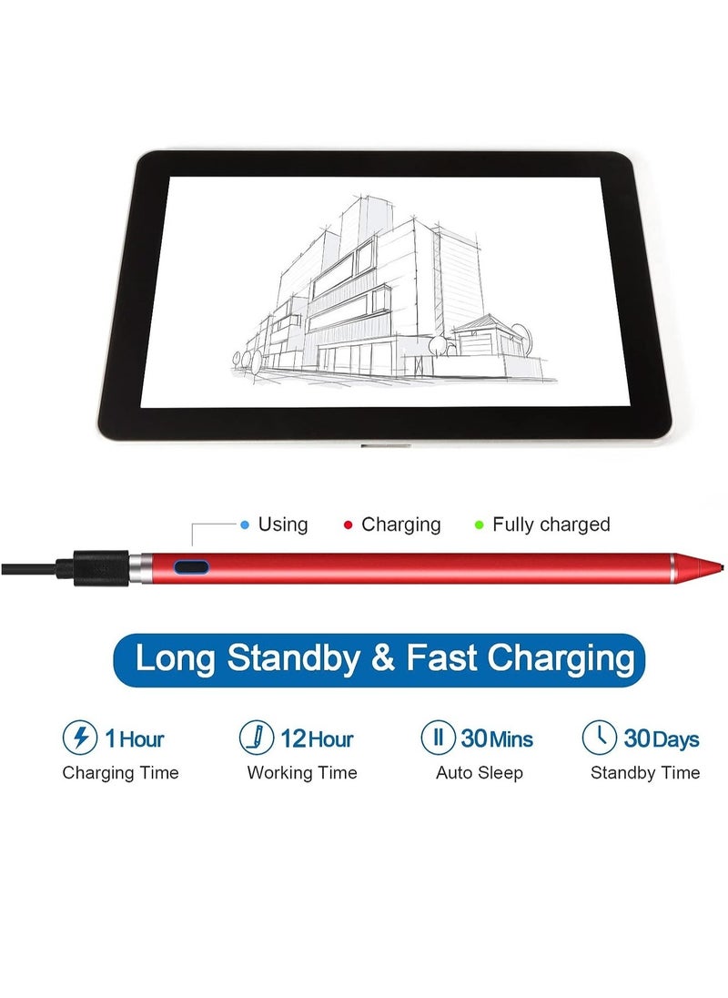 ELTRAZONE - Active Stylus Pens for Touch Screens, Active Pencil Smart Digital Pens Fine Point Stylist Pen Compatible with iPhone iPad,Android Smart Phone&Tablet Writing Drawing - Image 1