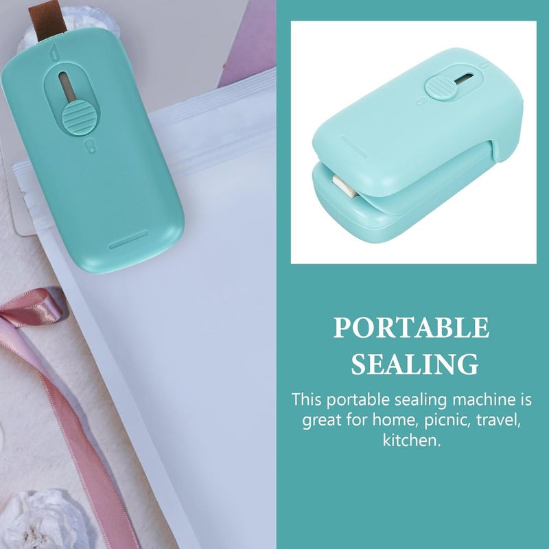 VERDANVERSE Handheld Vacuum Sealing Machine Portable Mini Food Bag Sealer for Snack Storage with Heat Seal Function Blue Compact Design - Image 3