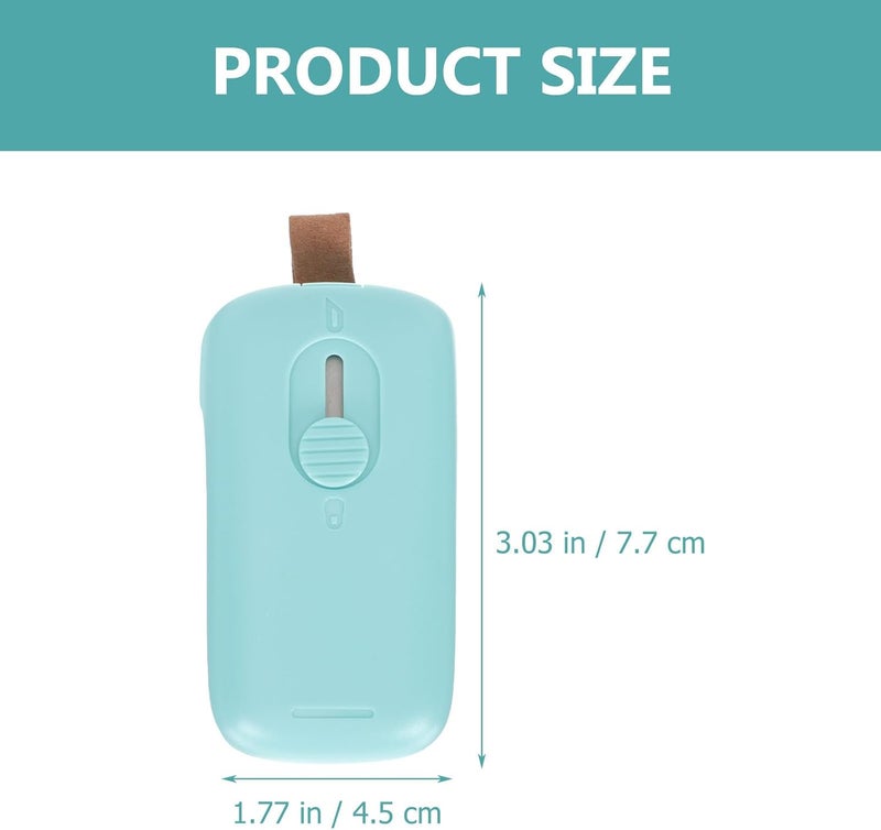 VERDANVERSE Handheld Vacuum Sealing Machine Portable Mini Food Bag Sealer for Snack Storage with Heat Seal Function Blue Compact Design - Image 2