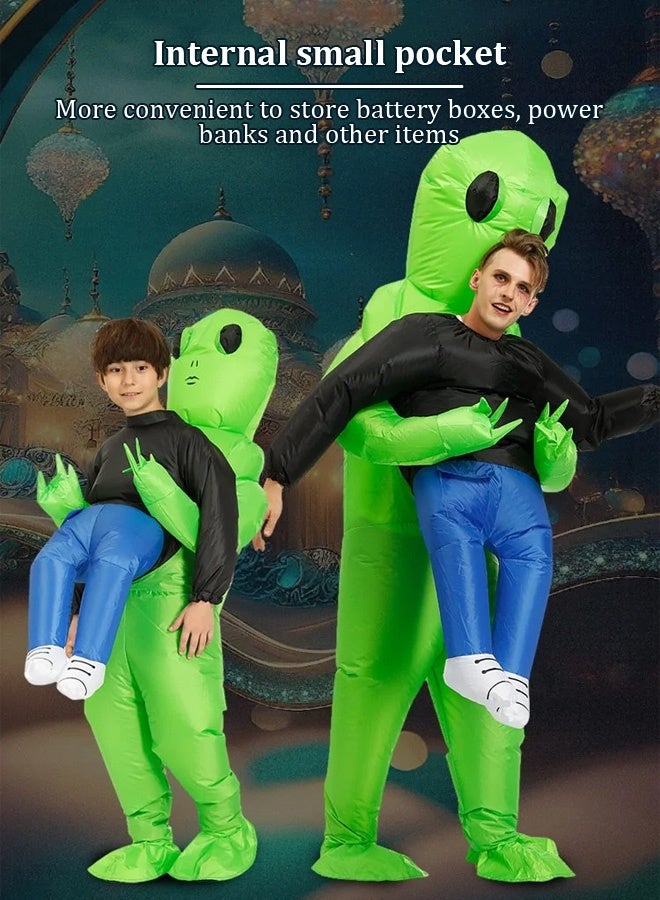 Joudiplay Comical Children's Inflatable Full-Body Costume Whimsical Attire - Child Alien 110 to 145cm | Outdoor Theme Parties, Festival Celebrations, Role-Playing Games & Football Fan Event Outfits - Image 5