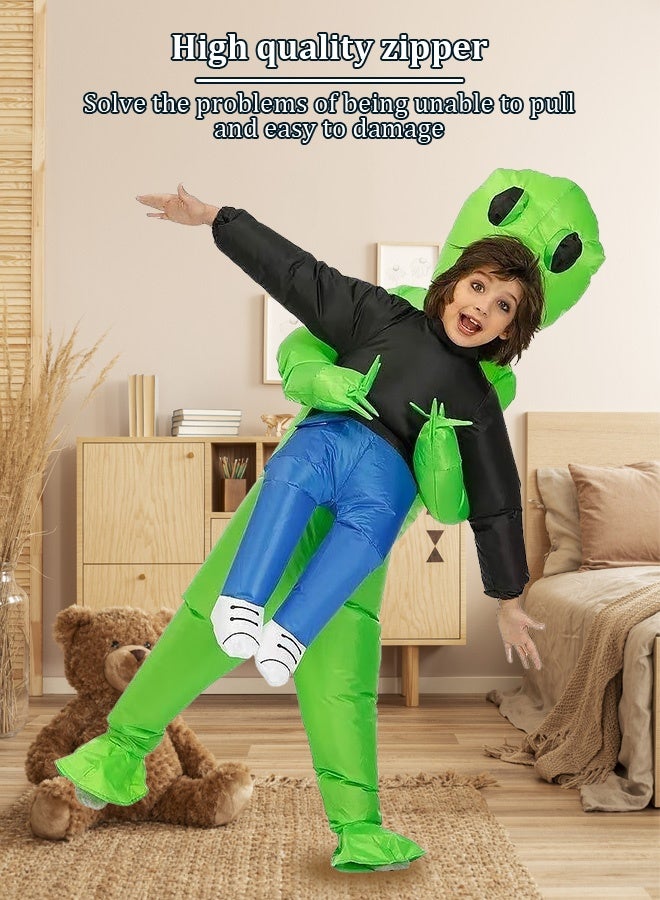 Joudiplay Comical Children's Inflatable Full-Body Costume Whimsical Attire - Child Alien 110 to 145cm | Outdoor Theme Parties, Festival Celebrations, Role-Playing Games & Football Fan Event Outfits - Image 4