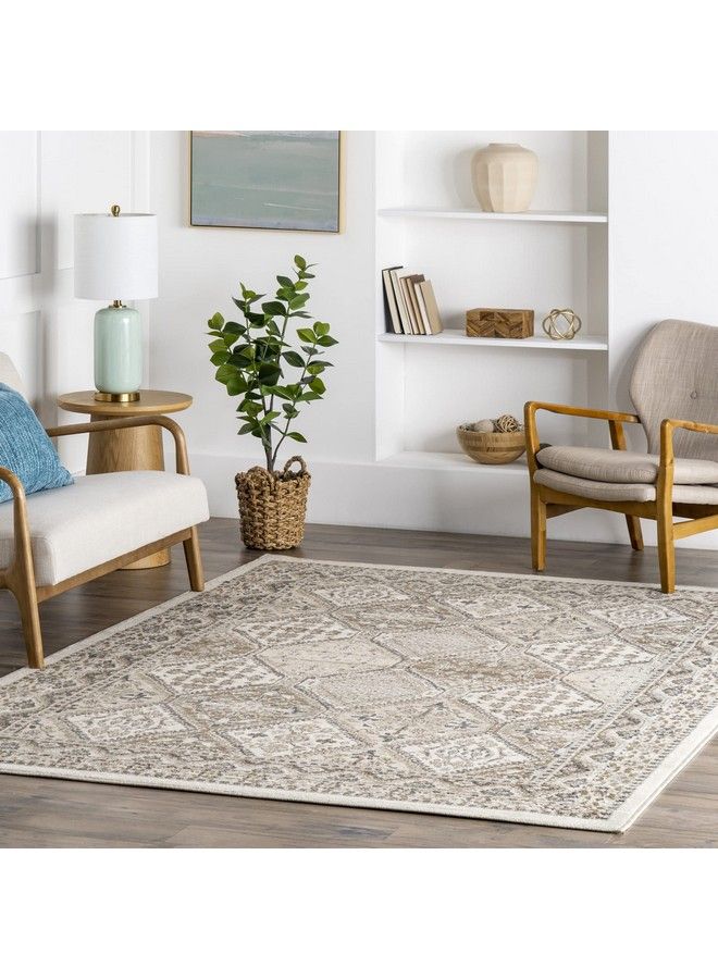 nuLOOM سجادة منطقة تقليدية بيكا مزخرفة 3' × 5' بيج - Image 2