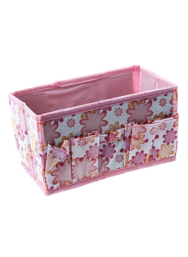 نيبمينينت حقيبة منظم تخزين قابلة للطي زهري/أبيض/أصفر