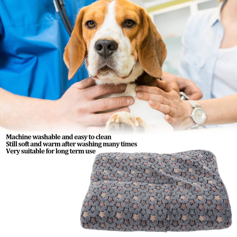 Flannel Pet Blanket Soft Dog Cat Mat For Sofa Bed Car Washable S Size 50x32CM - Image 3