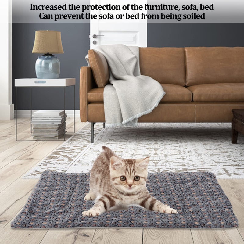 Flannel Pet Blanket Soft Dog Cat Mat For Sofa Bed Car Washable S Size 50x32CM - Image 4