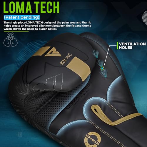 RDX Kids Boxing Gloves Sparring and Muay Thai Maya Hide Leather, Kara Patent Pending Junior Training Mitt for Kickboxing, Punching Bag, Focus Pads, MMA, Thai Pad, Double End Ball Punching Gloves - Image 5