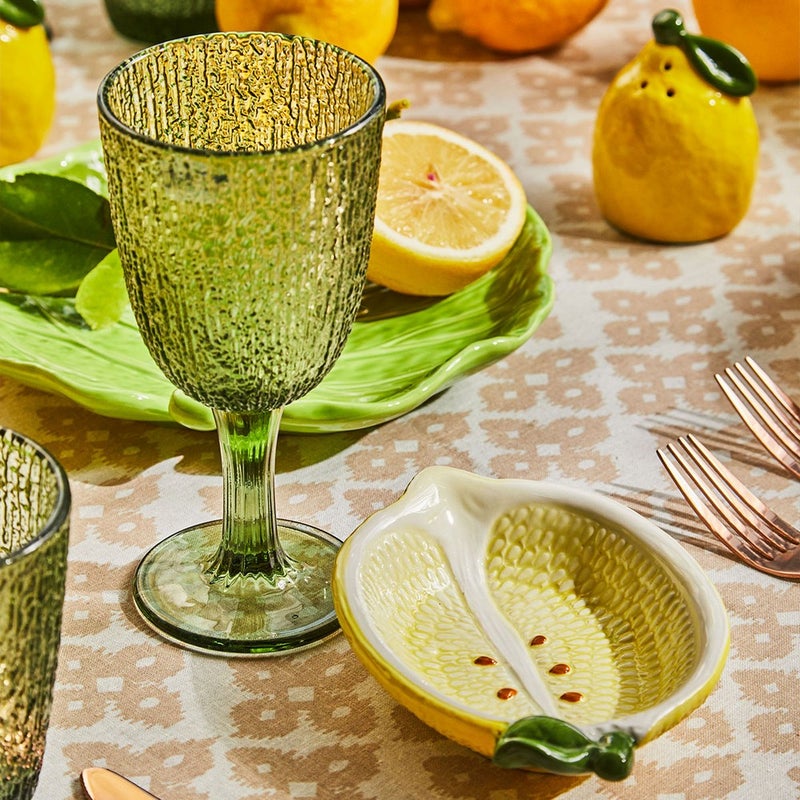 Tognana وعاء فواكه توغنانا رليف ليمون جاردن – وعاء بورسلين للفواكه والسلطات والحلويات، تصميم ليمون زخرفي للمنزل والطعام - Image 3