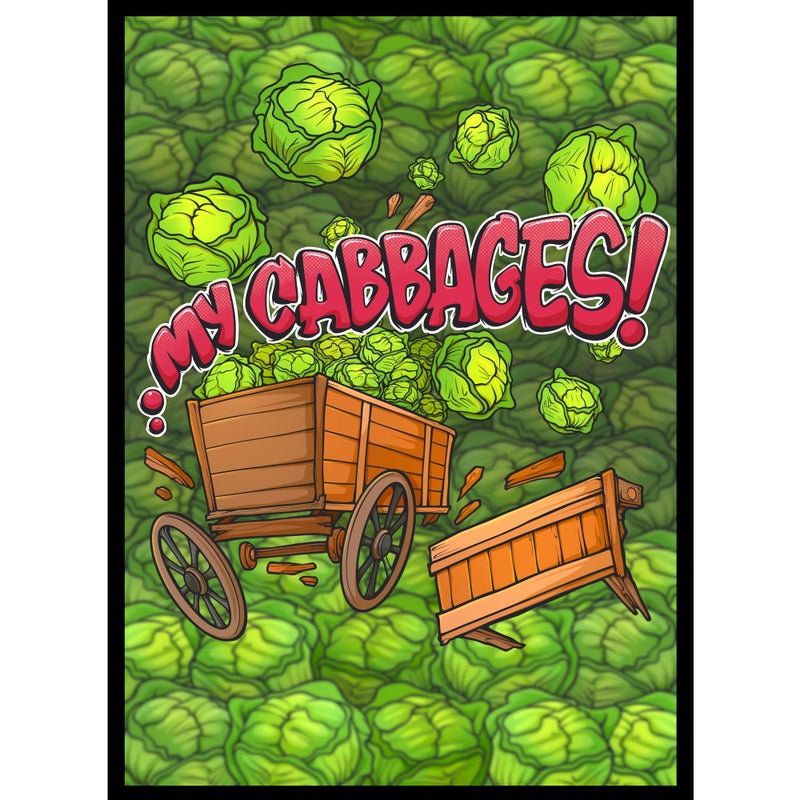 Realm Guard 100ct Textured TCG/MTG Card Art Sleeves (My Cabbages!) - Image 1