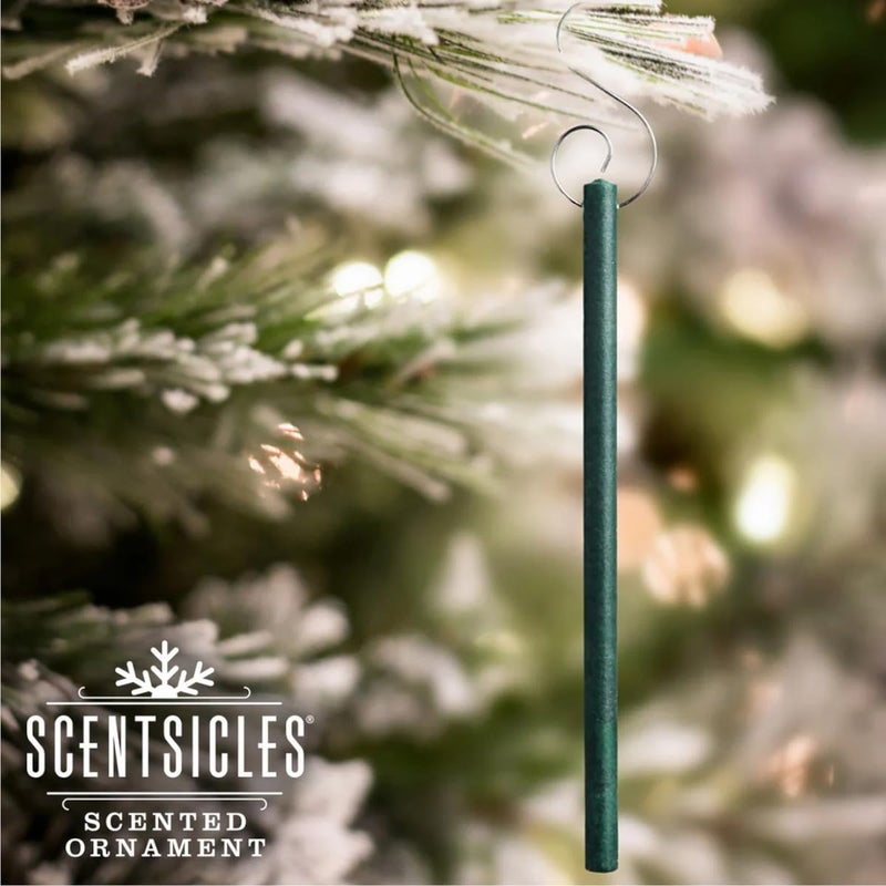 سنتسيكلز Scinsicles اثنين من شرطات القرفة الحلي المعطرة على الكريسماس مع السنانير - زجاجة واحدة (6 عصي العصي) - Image 3