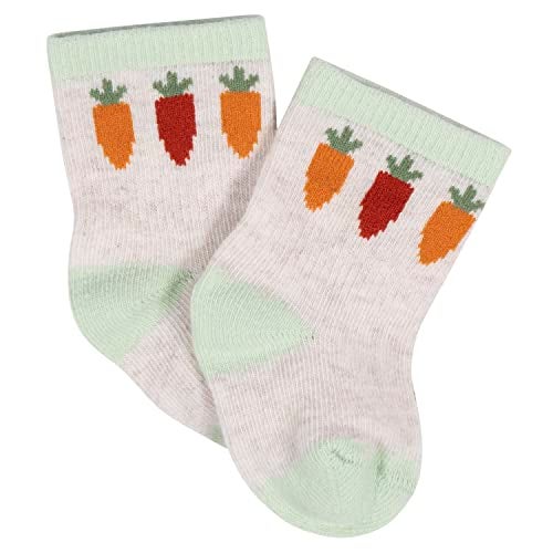 Gerber Baby Girls 8pair Wiggleproof Wiggle Proof Socks Happy Veggies 36 Months US - Image 3