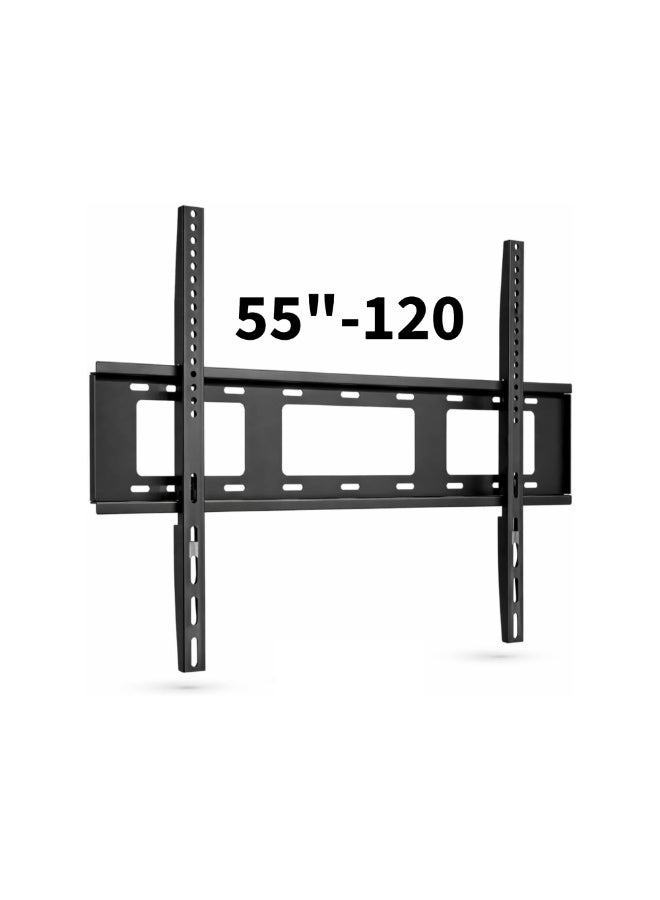 Fixed TV Wall Mount Bracket for 55"–120" Inch Flat Panel LED LCD Plasma TVs, Heavy Duty Low Profile Mount, VESA 200x200 to 800x600mm, Holds up to 150kg/330lbs – Model HT-105 - Image 1
